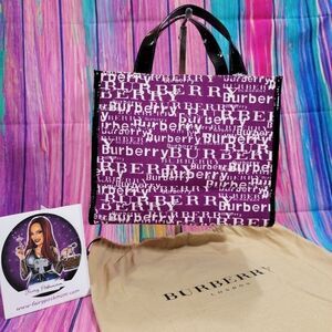 Burberry Graffiti Tote Bag Rare Collectible Authentic